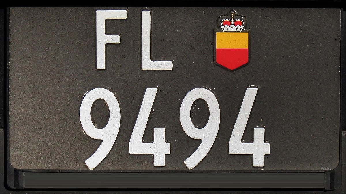 Vehicle registration plates of Liechtenstein - Wikipedia
