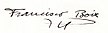 firma de Francisco Boix