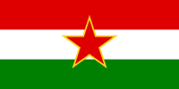 Bandera de SFR Minoría húngara yugoslava.svg