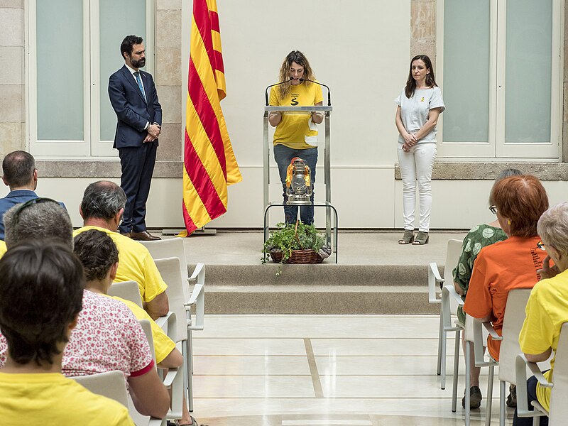 File:Flama del Canigó 2019 Rebuda al Parlament de la Flama del Canigó (48126645006).jpg