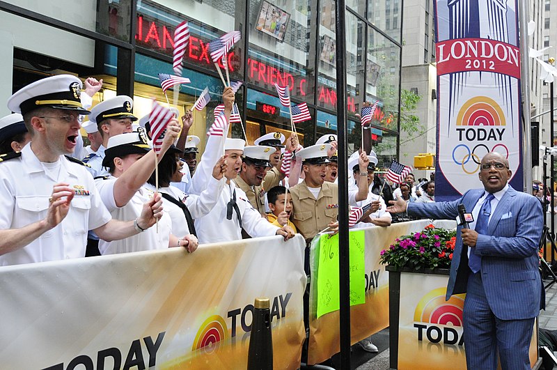File:Flickr - Official U.S. Navy Imagery - Al Roker, an anchor on The Today Show, gives a shout out to Sailors and Marines in Rockefeller Center while taping The Today Show..jpg