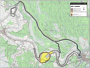 Map of Fort Bisland Battlefield core and study areas by the American Battlefield Protection Program. Fort Bisland Battlefield Louisiana.jpg