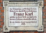 Erzherzog Franz Karl - Gedenktafel