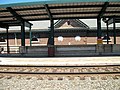 The station house across the tracks was built in 1910.