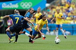 Futebol feminino olímpico- Brasil e Suécia no Maracanã (29033094755)