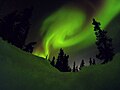 Aurora borealis over Fairbanks