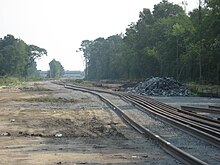 GTP rail spur construction facing east towards the Spirit Aerosystems manufacturing facility GTP Rail Spur Construction.jpg