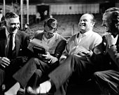 With Clark Gable, Cary Grant, and David Niven in the 1950s Gable Grant Hope Niven 1950s.jpg
