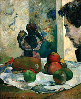 <i>Still Life with Profile of Laval</i> painting by Paul Gauguin