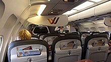 Cabin of a Germanwings aircraft Germanwings - cabin best seats.jpg