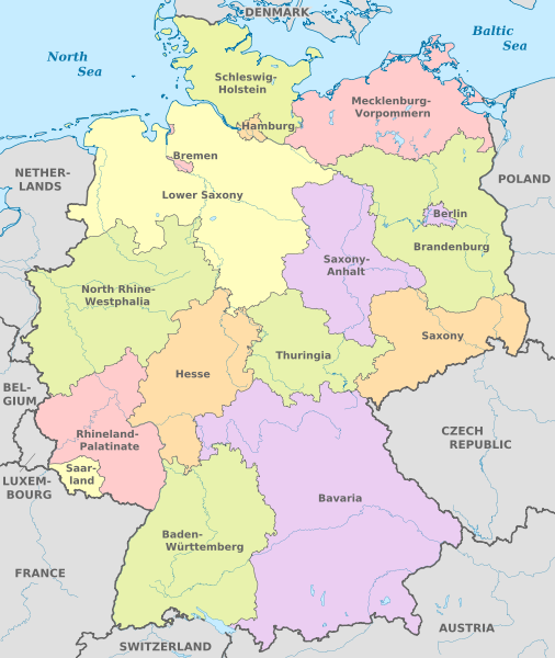 File:Germany, administrative divisions - en - colored.svg