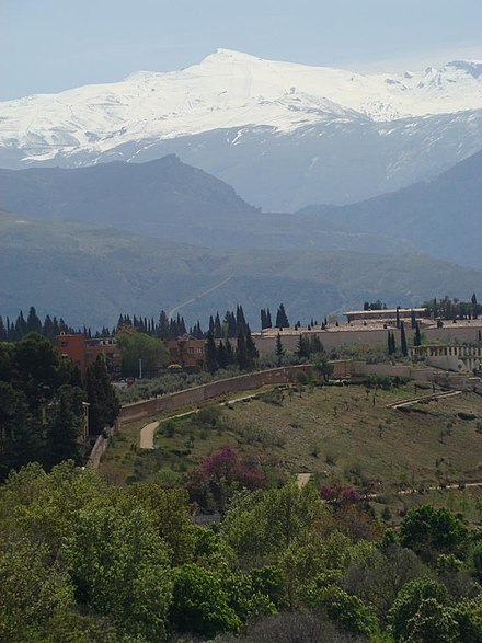 The Sierra Nevada from Granada