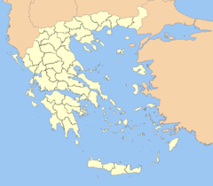 Elefsina na karti Grčke