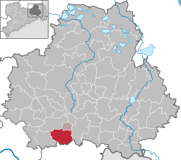 Läget för kommunen Großharthau i Bautzen