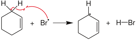 H-Abstraktion der Wohl-Ziegler-Reaktion