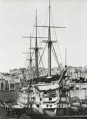 HMS Hibernia in dry dock in Malta.jpg