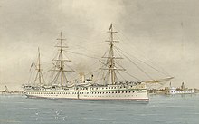 On the 1872 return trip Prins Hendrik was towed to Aden by HMS Serapis. HMS Serapis (1866).jpg