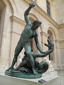 Hercule combattant Acheloüs transformé en serpent (1824), Paris, musée du Louvre.