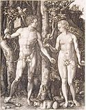 Адам и Ева. По гравюре А. Дюрера