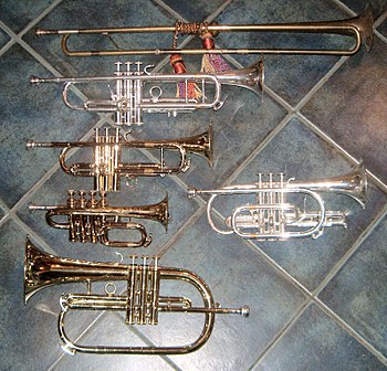 Vintage Deutschland Fanfare, Musikinstrument Trompete Fanfare