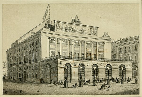 Teatro Real in 1860