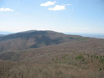 Holston High Point as seen from Holston High Knob