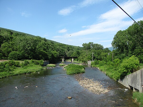 Hoosic River in North Adams, Massachusetts