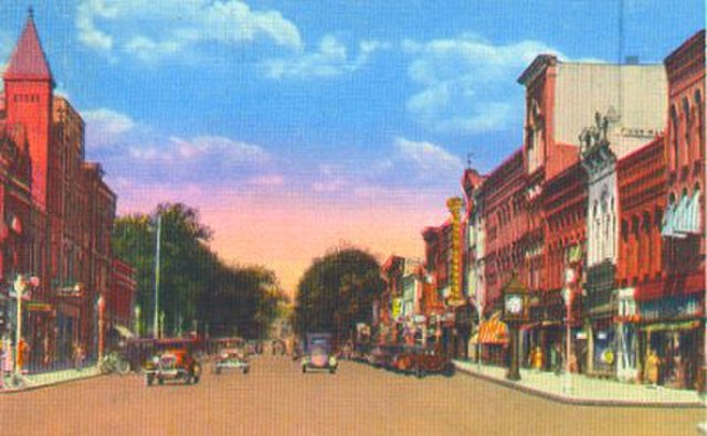 Main Street, Hornell in the 1920s