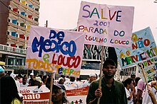 Mad Pride parade in Salvador, Brazil, in 2009. II Parada do Orgulho Louco - - - Mad Pride parade.jpg