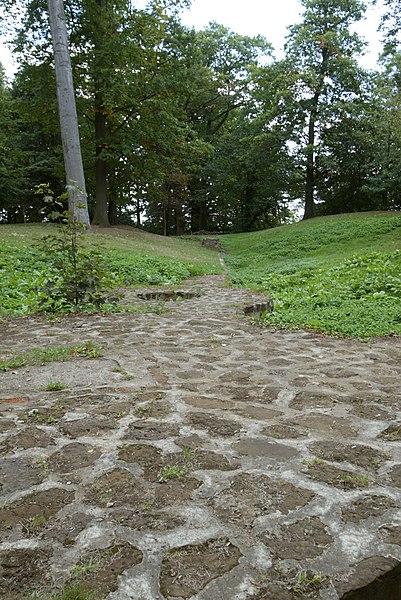 File:Ijskelder en fundering van tweede burcht op de Warandeheuvel te Diest - 368558 - onroerenderfgoed.jpg