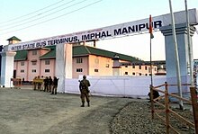 Large sign in front of a building