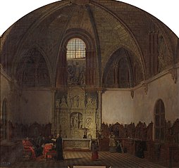 Interior de la capilla de San Bernardo donde se juramentaron los comuneros de Castilla (hoy sacristía mayor de la catedral de Ávila) en ocasión de celebrarse una conferencia por su obispo y cabildo