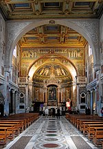 Belső tér a Basilica di Santa Prassede, Róma. JPG
