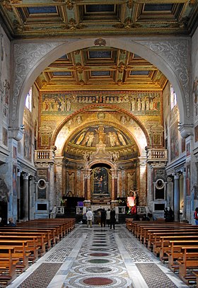 Interiorul Basilica di Santa Prassede, Roma.JPG