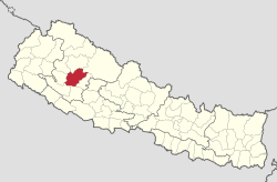 Vị trí huyện Jajarkot trong khu Bheri