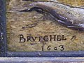 Jan Brueghel d.Ä.- Großer Fischmarkt-Signatur.JPG
