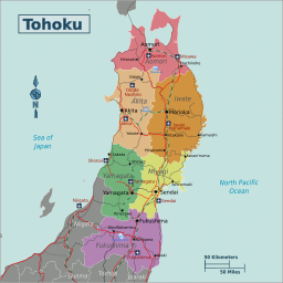 Japan Tohoku Map