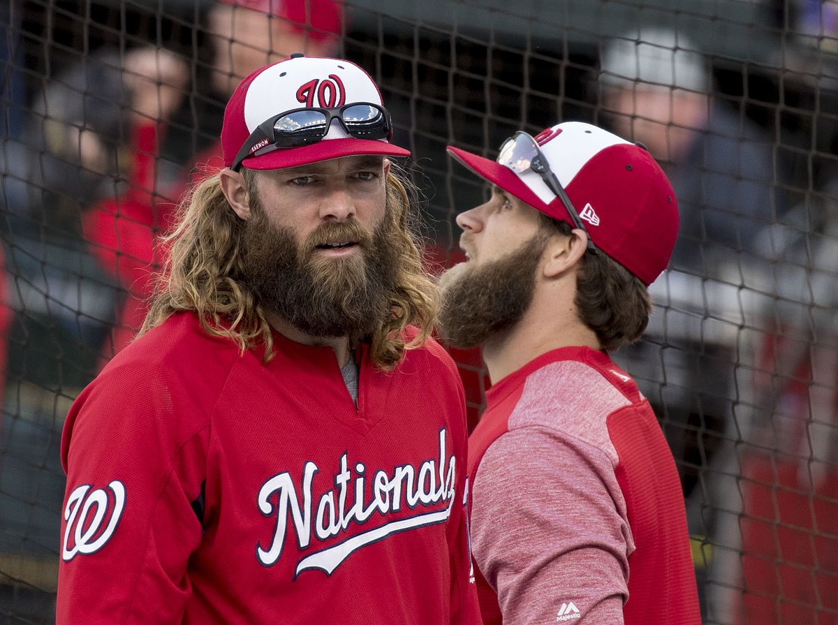 Jayson Werth with and without facial hair+long hair : r/baseball