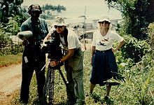 Producing "In the Spirit of Cooperation" in Ghana, West Africa Jean with crew in Ghana.jpg