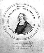 Johan Faber (ca. 1660-1721) - "Spinosa" - pen drawing portrait of Benedictus de Spinoza, 1690.jpg