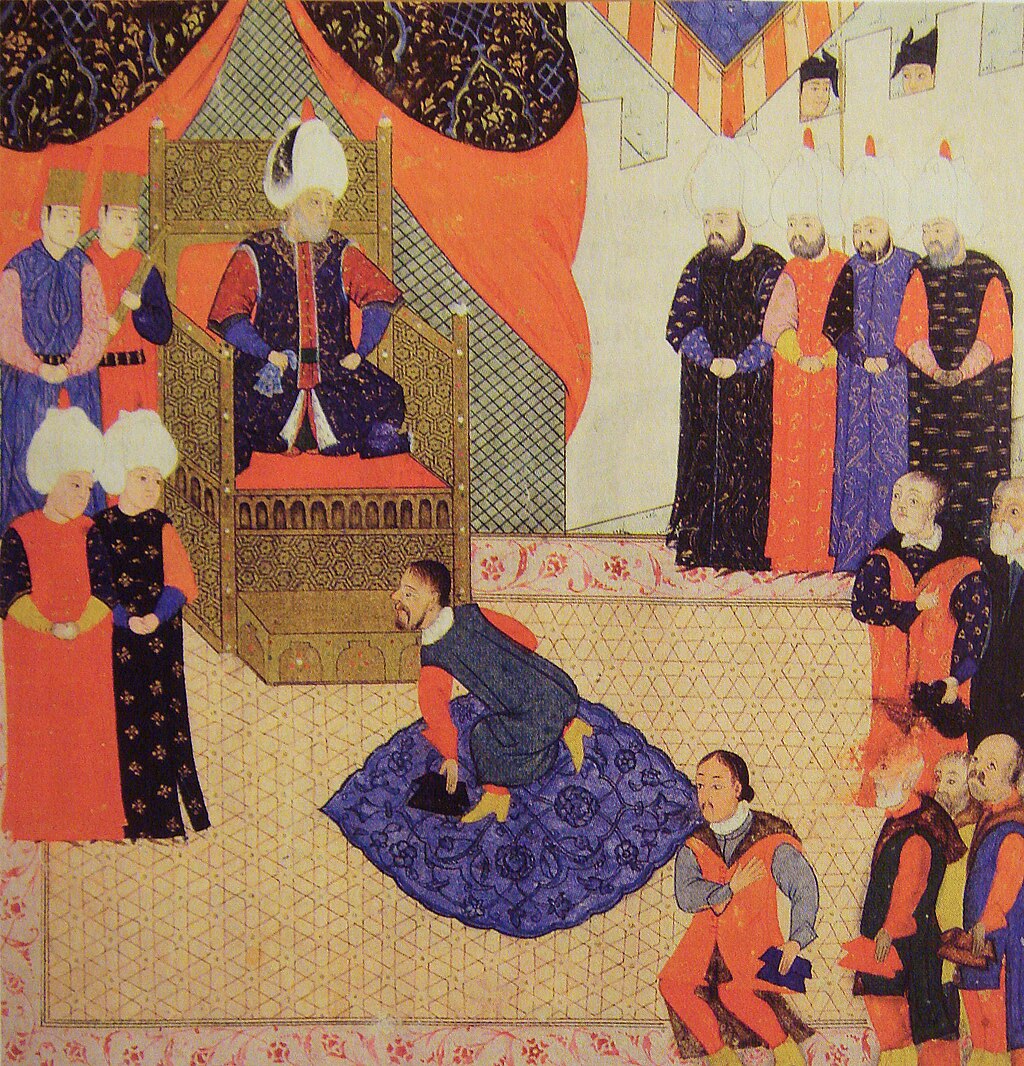 John Sigismund of Hungary with Suleiman the Magnificient in 1556