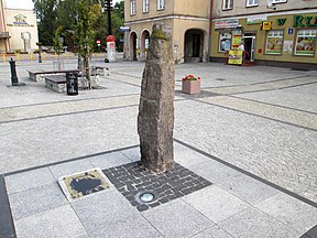 Kamienna Baba na placu Daszyńskiego