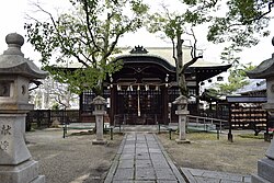 神須牟地神社の拝殿。
