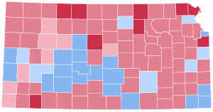 Résultats de l'élection présidentielle du Kansas 1976.svg