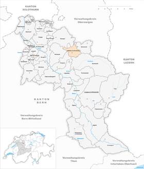 Map of Affoltern in the Emmental