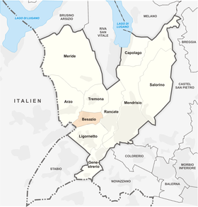 Karte von Besazio