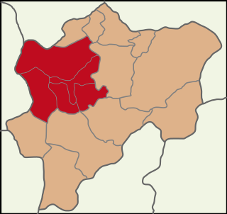 Localização dos distritos metro de Caiseri na província homônima