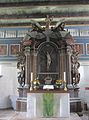 Altar mit Aufsatz von 1650