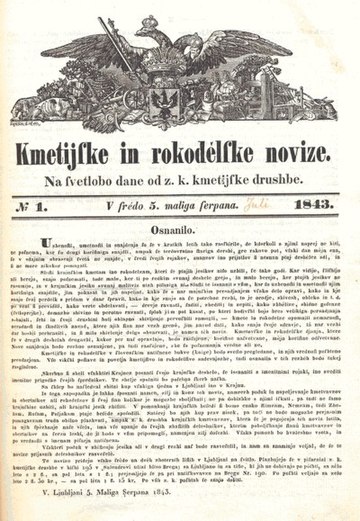 Kmetijske in rokodelske novice