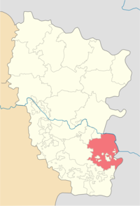 Краснадонскі раён на мапе